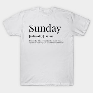 Sunday Definition T-Shirt